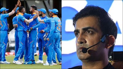 Gautam Gambhir to pick two different captains for Sri Lanka tour in first meeting with selectors as head coach Indian players celebrating a wicket; Gautam Gambhir at an event (File Photo: Getty Images)