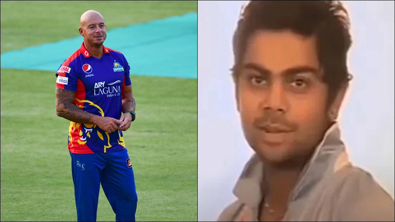 Herschelle Gibbs reacts to Virat Kohli calling him his favourite cricketer as a 19-year-old after 16 years, says 'People have tweeted it to me...' Former South Africa player Herschelle Gibbs; Virat Kohli before Under-19 World Cup 2008 (File Photo: Getty Images)
