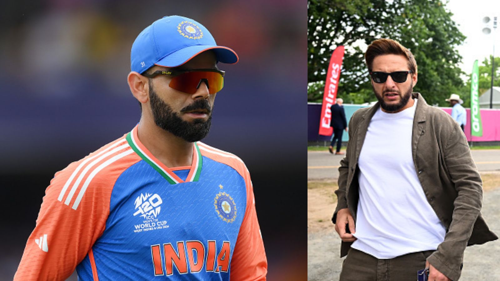 'Virat Kohli will forget India...': Shahid Afridi's big statement on Rohit Sharma's participation in Champions Trophy 2025 in Pakistan India's superstar batter Virat Kohli (left) and former Pakistan captain Shahid Afridi in this frame. (Getty)