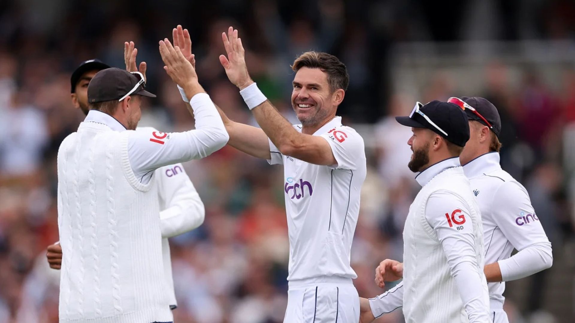 ENG vs WI, Day 3: England lord over West Indies in 1st Test by innings and 114 runs in James Anderson's dreamy farewell England players celebrate after defeating West Indies in the first Test in this frame. (X)