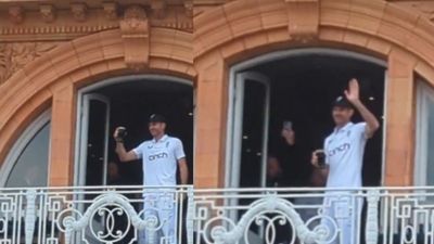 WATCH: James Anderson raises a toast from Lord's balcony after crowd sings special song for England's legendary pacer James Anderson raises a toast from Lord's balcony after crowd sings special song for England's legendary pacer. (Screengrab-X)