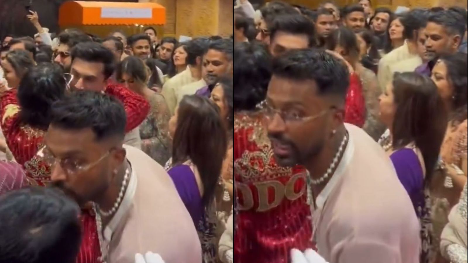 'Do Tequila': Hardik Pandya asks for drink during Anant Ambani Radhika Merchant wedding - Watch Viral VIDEO Hardik Pandya (x screengrab)