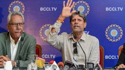 BCCI releases Rs 1 crore for Anshuman Gaekwad's cancer treatment after emotional appeals from Kapil Dev and other teammates Former India head coach Anshuman Gaekwad with Kapil Dev (File Photo)