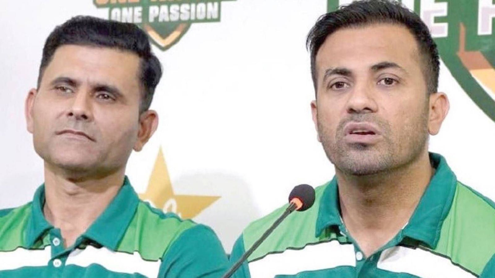 'Received termination letter': Abdul Razzaq takes a jibe at PCB on live TV as he got sacked as selector during World Championship of Legends 2024 Abdul Razzaq and Wahab Riaz in the press conference (File Photo)