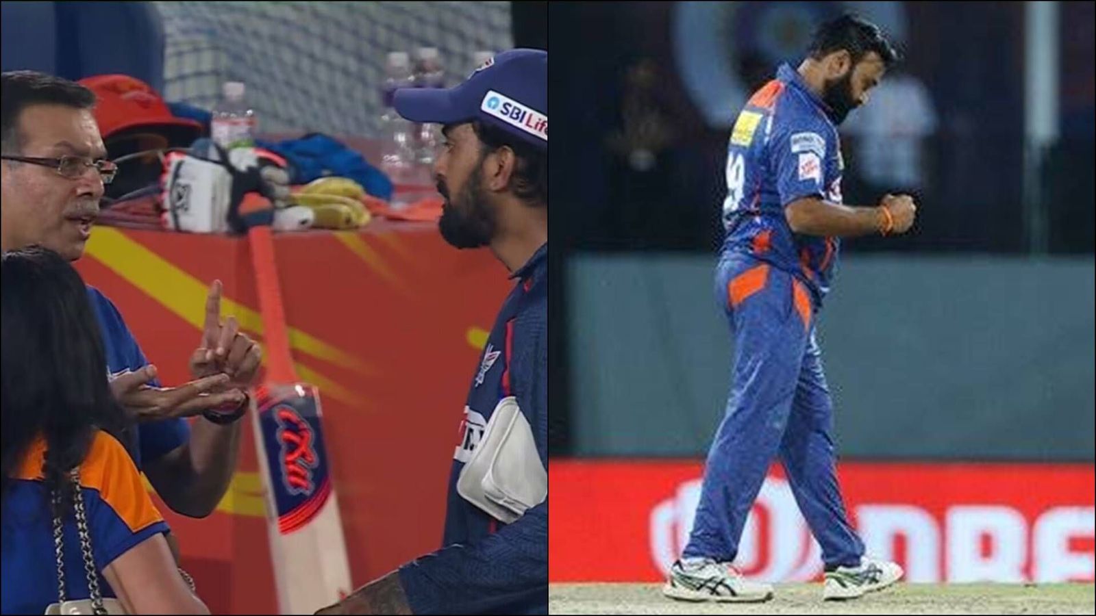 'I am sure LSG will look for a better captain': Amit Mishra feels owner Sanjeev Goenka was right to lash out at KL Rahul after embarrassing loss to SRH LSG owner Sanjeev Goenka animated during a conversation with KL Rahul; Amit Mishra celebrating a wicket (Screengrab: X)