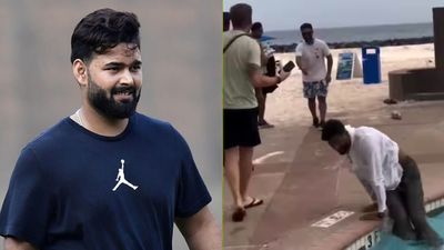 Rishabh Pant jokingly pushes Khaleel Ahmed in swimming pool: WATCH Viral VIDEO Rishabh Pant