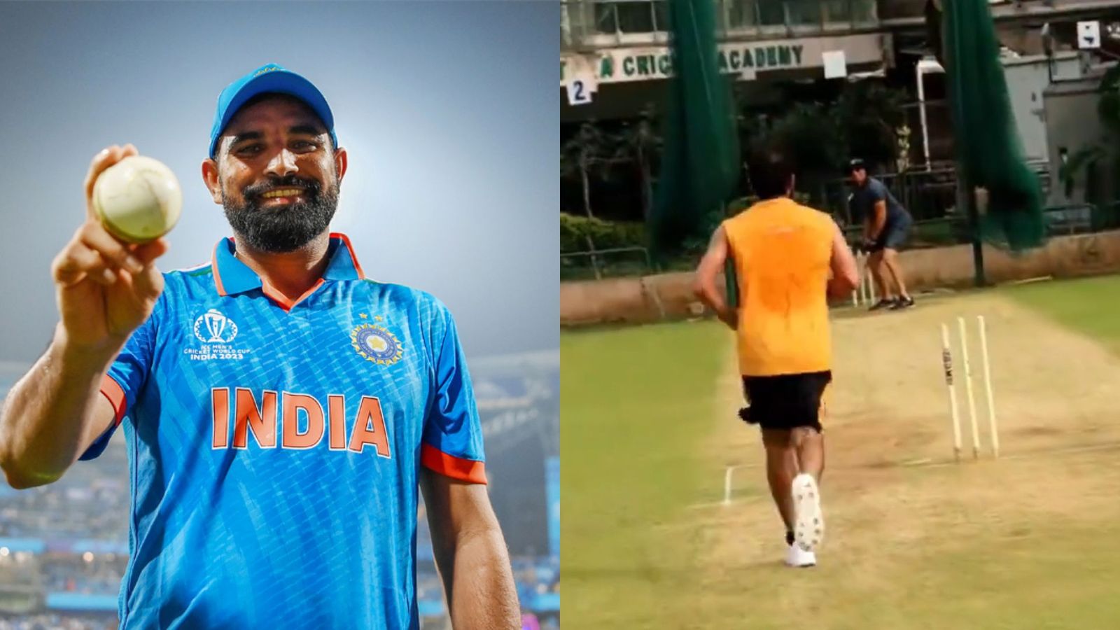 WATCH: Mohammed Shami bowls for first time in nets after ODI World Cup 2023 final Mohammed Shami