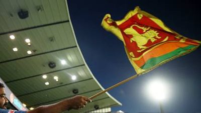 Former Sri Lanka Under-19 captain shot dead at home in front of family ahead of India's tour A fan waving the Sri Lanka flag in the stadium (Representational Image: Getty Images)