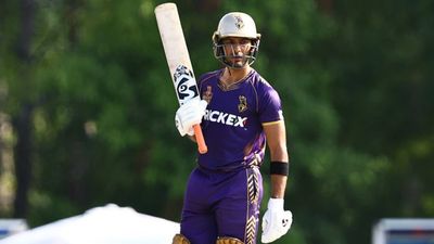 Unmukt Chand's fifty rescues Los Angeles Knight Riders after big names fail, keeps playoffs hopes alive with 4-wicket win vs Seattle Orcas LA Knight Riders' Unmkukt Chand during the run chase against Seattle Orcas