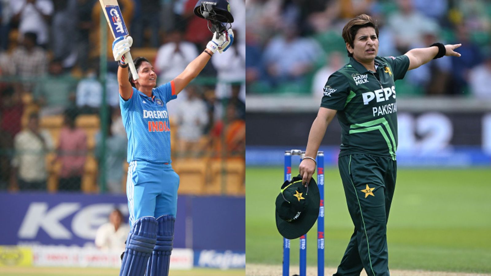 Ind- W vs PAK-W Women's Asia Cup Live Streaming Live Streaming: When and where to watch India vs Pakistan Women clash online and on tv Harmanpreet Kaur and Nida Dar in frame (Getty)
