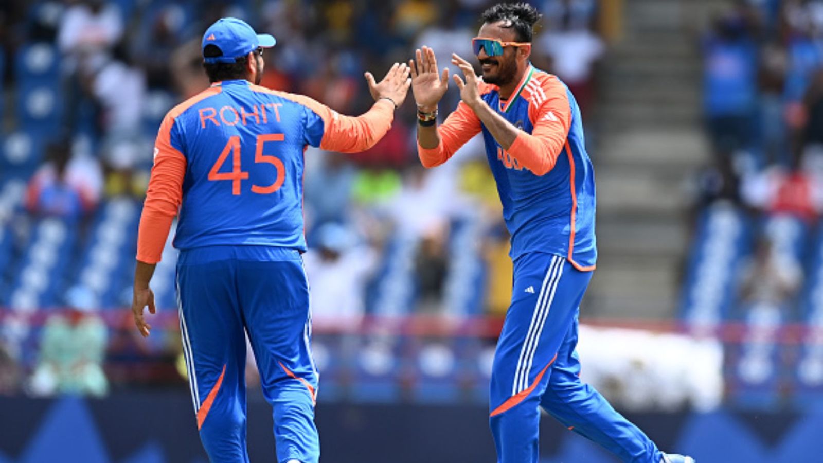 'There’s not much you can do': Axar Patel reveals Rohit Sharma's words to him after Heinrich Klaasen's assault in T20 World Cup final Rohit Sharma and Axar Patel in frame (Getty)