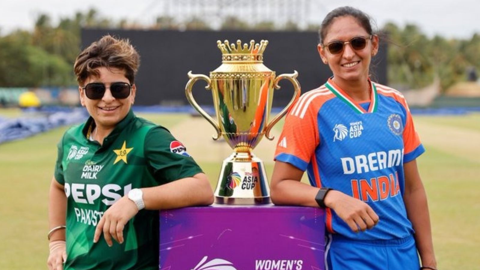 IND W vs PAK W: Defending champions India invited to bowl first against Pakistan in Asia Cup 2024 opener, know playing XIs Pakistan captain Nida Dar (left) and India skipper Harmanpreet Kaur in this frame. (Getty)