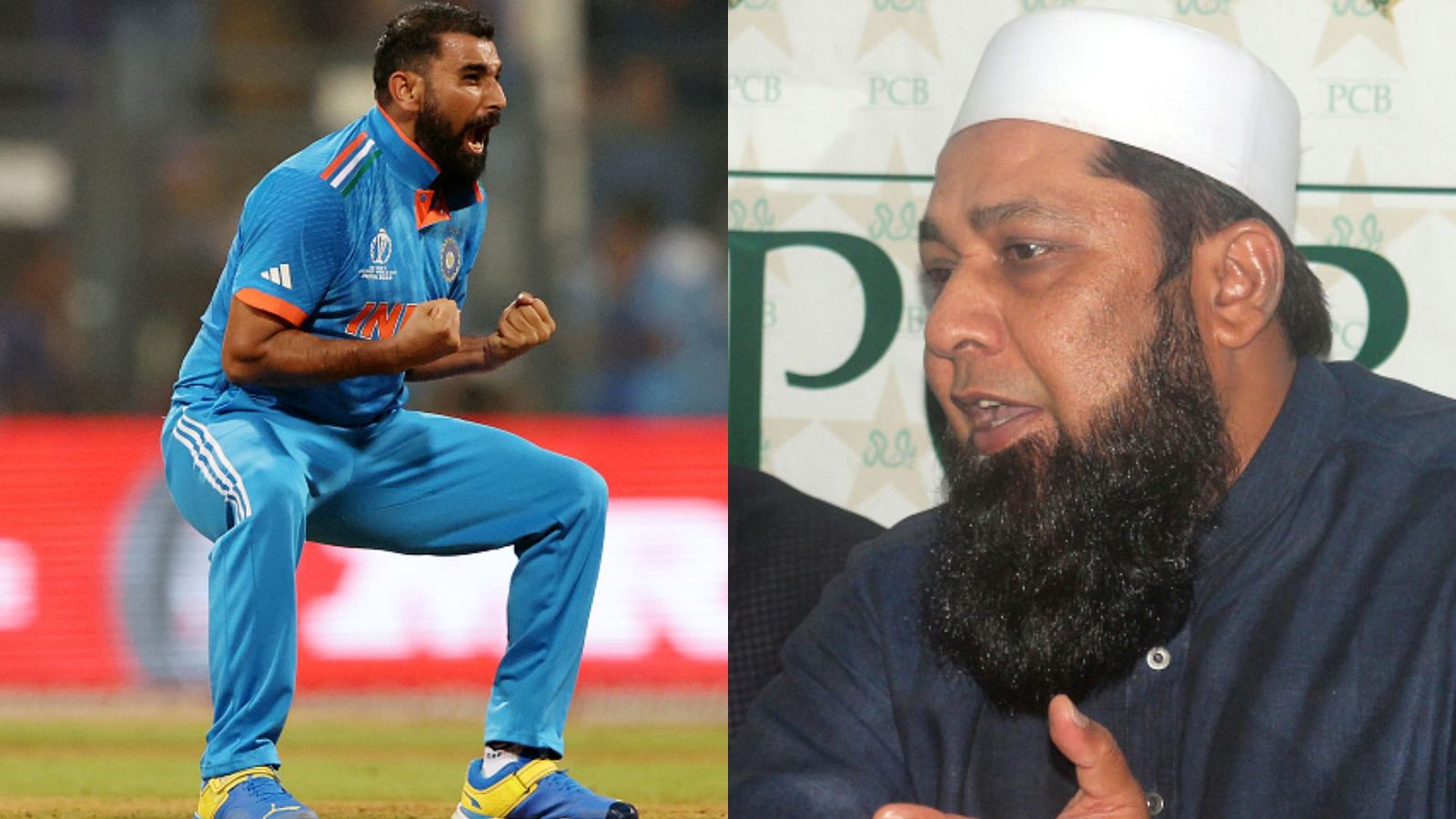 'Take these cartoonish comments...': Mohammed Shami slams Inzamam Ul Haq over ball-tampering allegations against Arshdeep Singh Mohammed Shami and Inzamam ul Haq in frame (Getty)