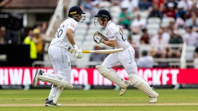 Root, Brook help England stand strong, lead by 207 runs at end of Day 3 in second Test against West Indies  Joe Root (left) and Harry Brook (getty)