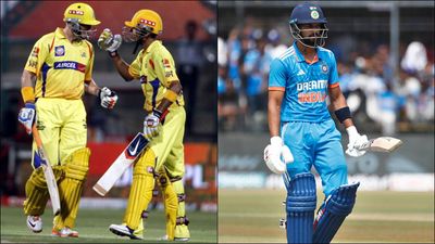 'Need a bad guy image... relationship with some Bollywood actresses, body tattoos': Ex-CSK batter slams selectors for dropping Ruturaj Gaikwad Mike Hussey and S Badrinath during an IPL game; Ruturaj Gaikwad after losing his wicket (Getty Images)