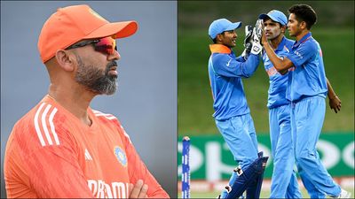 'Over-bowled is perhaps the right word': Former India bowling coach blames state associations for Under-19 World Cup-winning pacers getting lost Former India bowling coach Paras Mhambrey; Kamlesh Nagarkoti celebrates a wicket (Getty Images)