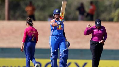 Richa Ghosh breaks all-time Women's T20 Asia Cup record with unbeaten 29-ball 64, helps India break 200-run barrier for first time Richa Ghosh celebrates her half-century against UAE (Photo Courtesy: X, BCCI Women)