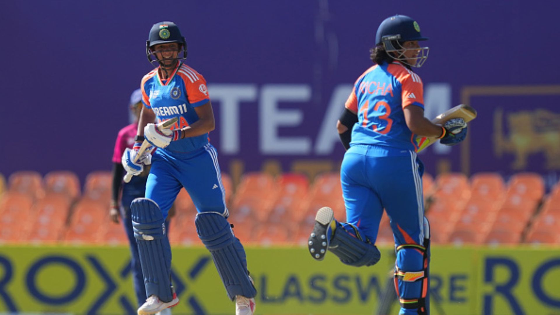 'Credit to Richa Ghosh': Harmanpreet Kaur hails wicketkeeper batter's record-breaking knock that helped India to reach semifinal in Asia Cup 2024 'Credit to Richa Ghosh': Harmanpreet Kaur hails wicketkeeper batter's record-breaking knock that helped India to reach semifinal in Asia Cup 2024