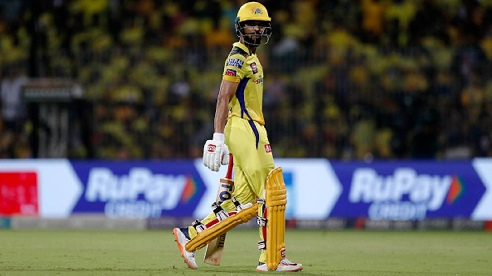 CSK share a cryptic post with Ruturaj Gaikwad's photo during Gautam Gambhir and Ajit Agarkar's press conference CSK captain Ruturaj Gaikwad after losing his wicket (Getty Images)