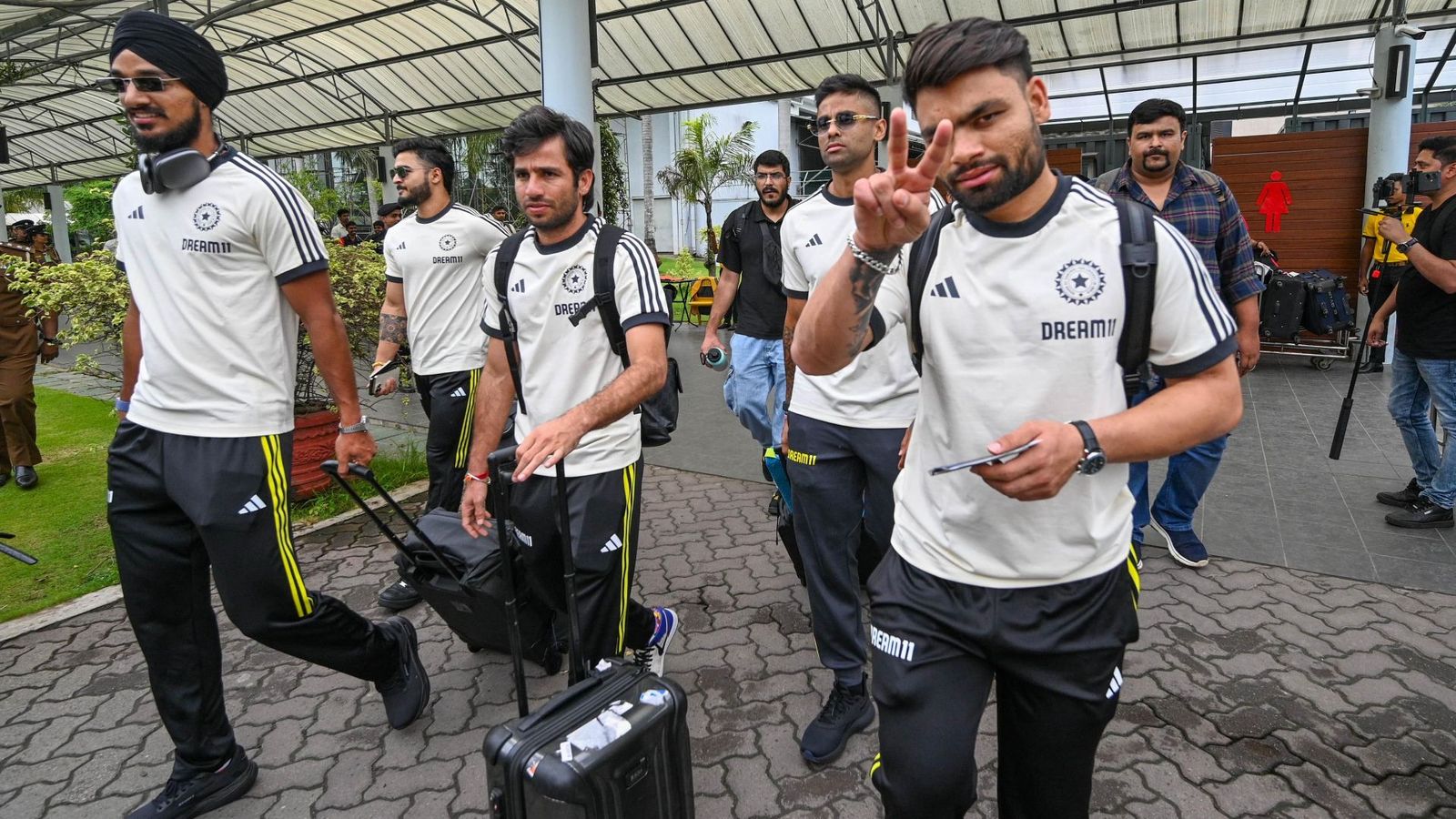 Apart from Rohit Sharma, Virat Kohli; why these KKR stars also did not travel for Sri Lanka with Team India? Team India arriving in Sri Lanka (Getty)