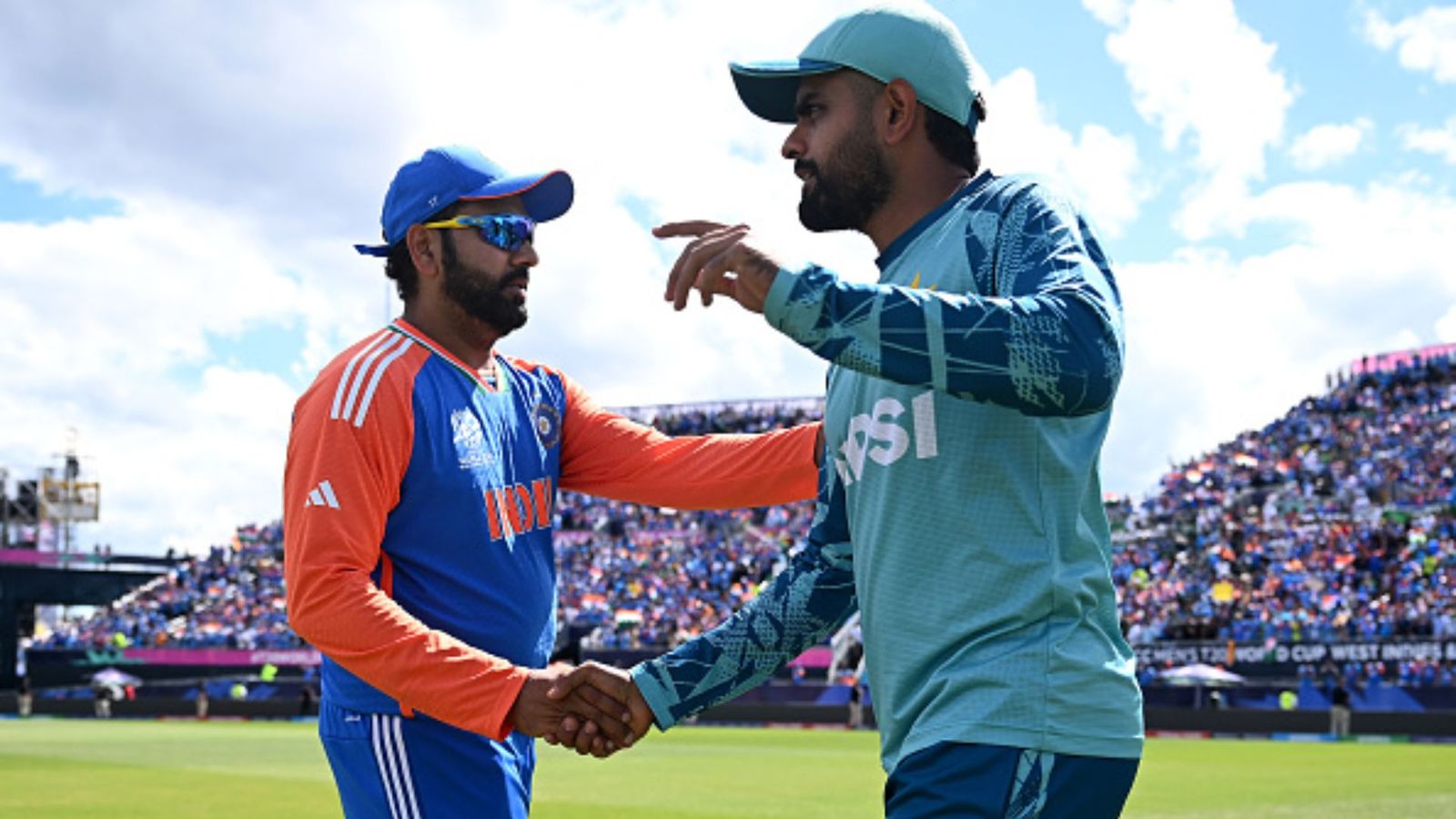 India traveling to Pakistan for Champions Trophy 2025 remains doubtful, hopeless PCB leaves final call with ICC Rohit Sharma and Babar Azam in frame (Getty)