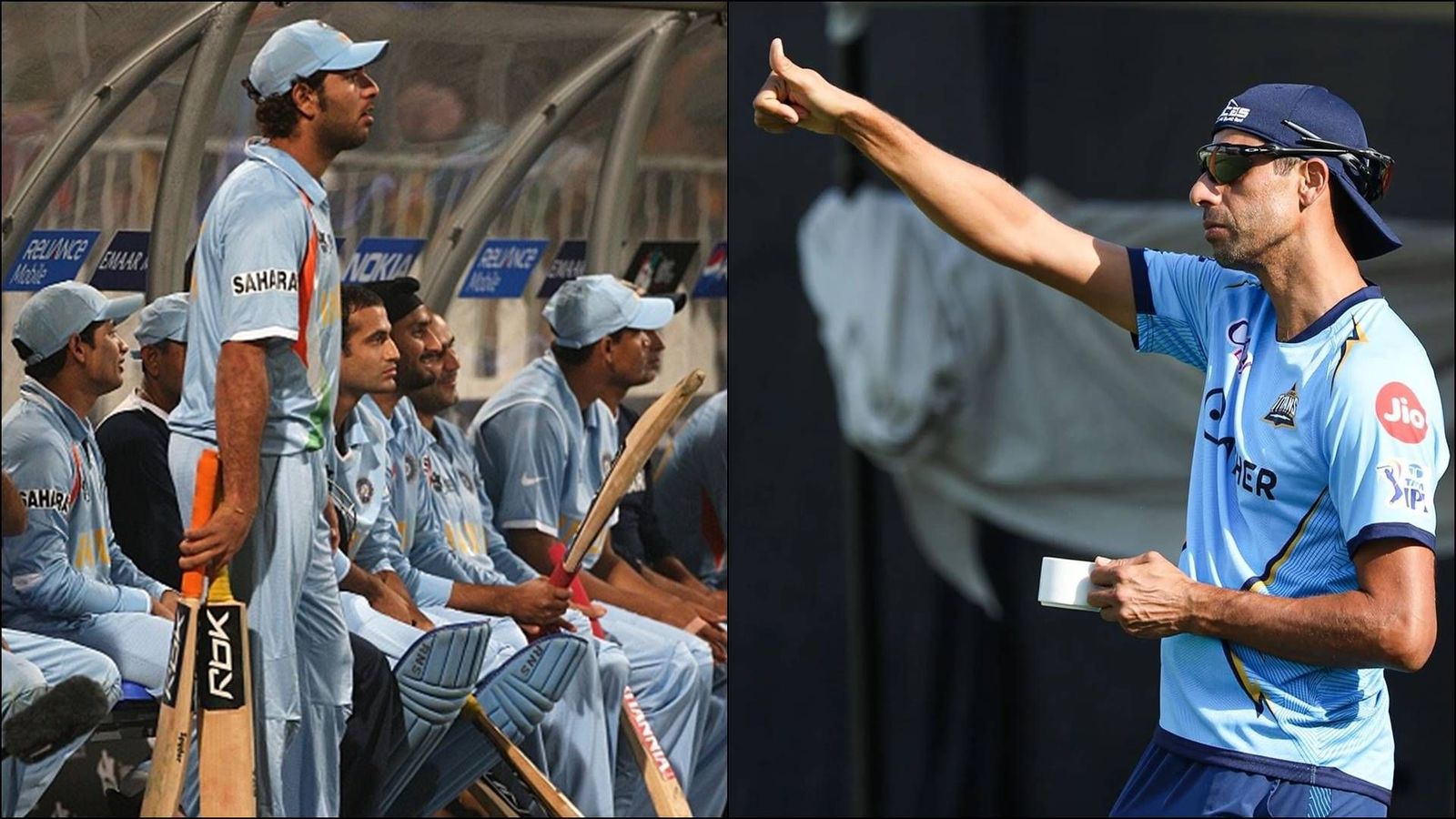 India's T20 World Cup 2007 winner may replace Ashish Nehra as Gujarat Titans' head coach ahead of IPL 2025 mega auction: Report Yuvraj Singh during T20 World Cup 2007; Gujarat Titans head coach Ashish Nehra during training session (File Photo)