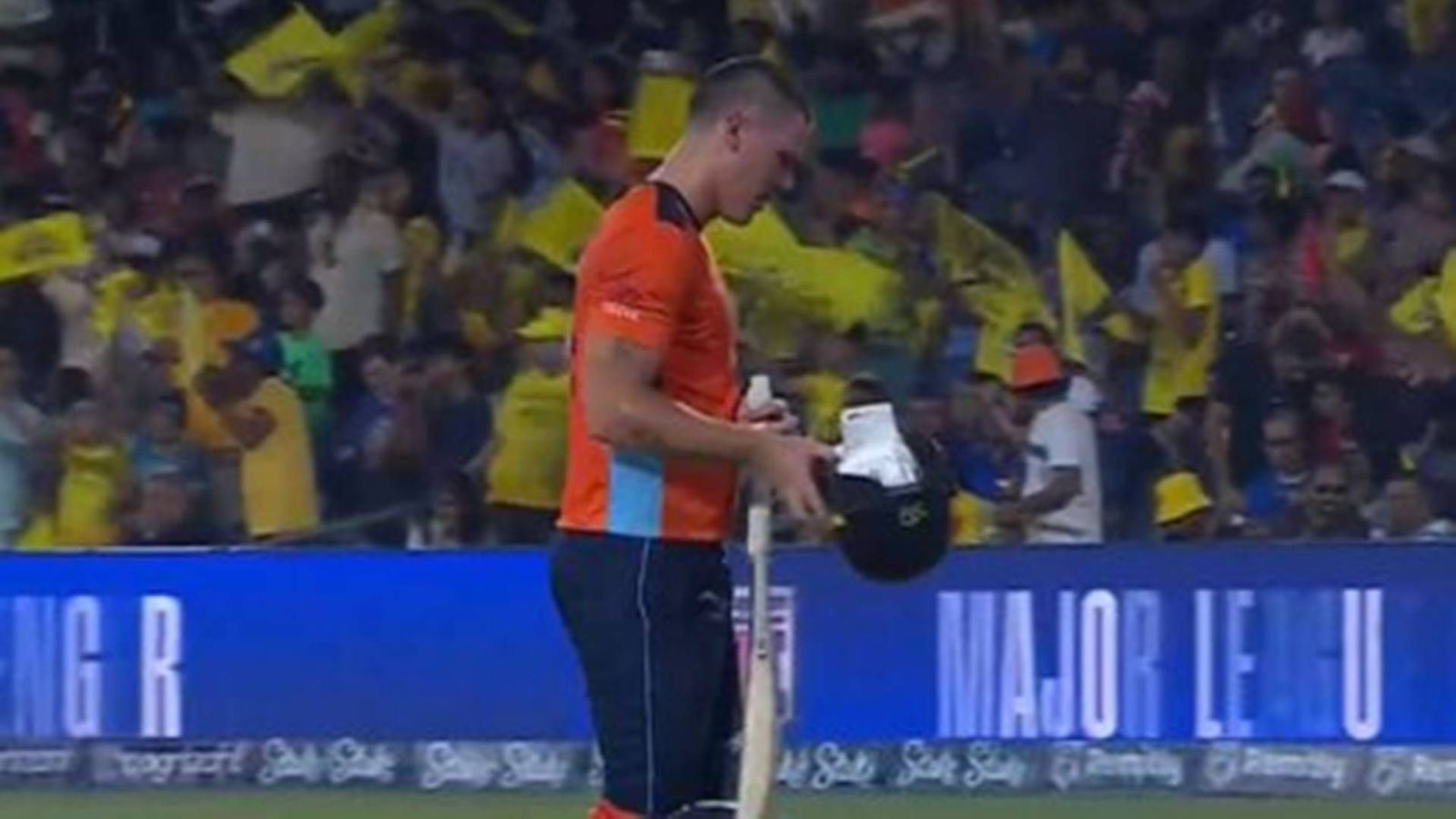 Former RCB batter unhappy after his 3rd T20 hundred in MLC 2024 challenger, says 'Probably my worst one, not the most fluid innings' Finn Allen after losing his wicket (Screengrab: X)