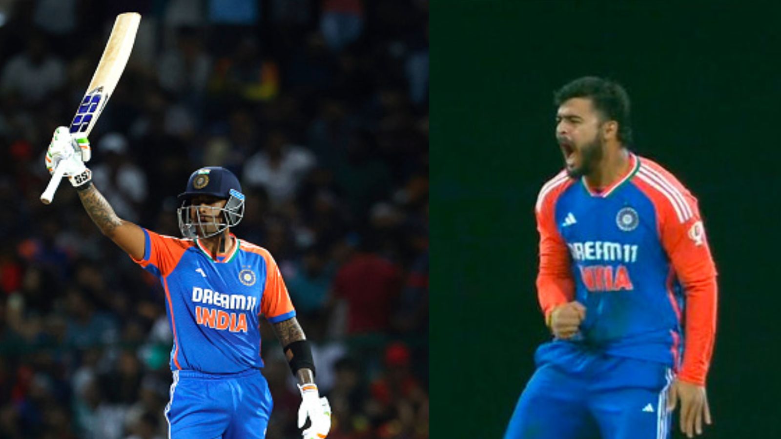 IND vs SL: Suryakumar Yadav's captain's knock, Riyan Parag's 3-fer steer India to convincing 43-run win over Sri Lanka in first T20I India's Suryakumar Yadav (left) and Riyan Parag in this frame. (Getty)