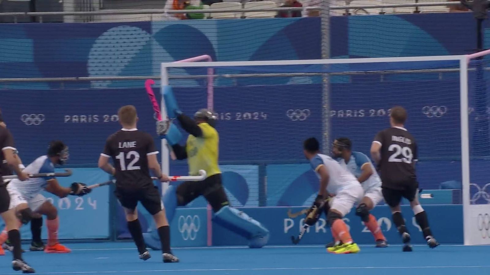 'We made some mistakes... good wake-up call for the team': PR Sreejesh unhappy with team's performance after thrilling win vs New Zealand in Paris Olympics PR Sreejesh pulls off a save against New Zealand in paris Olympics opener (Screengrab: X)