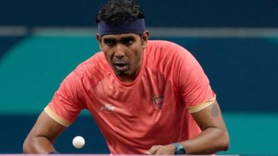 Paris Olympics: India's ace paddler Sharath Kamal suffers shocking early exit after going down in Men's singles round of 64 India's table tennis star Sharath Kamal in this frame. (X)