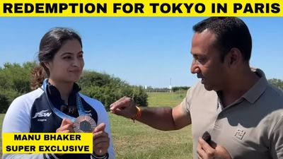 Manu Bhaker’s FIRST reaction after winning bronze in Paris Olympics SportsTak