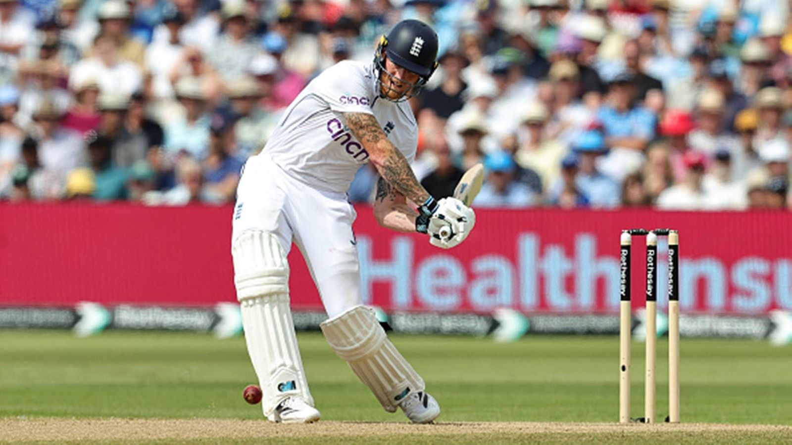 Ben Stokes breaks Ian Botham's 43-year-old record with 24-ball fifty against West Indies as opener, says 'Pretty cool to go past Beefy' Ben Stokes plays an aggressive shot against West Indies on Day 3 of third Test (Getty Images)