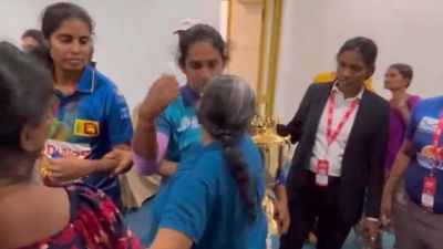 Watch: Chamari Athapaththu gets emotional in dressing room after meeting her ailing mother, says 'After 13 years, she was in the family box' Sri Lanka captain Chamari Athapaththu meets her ailing mother in the dressing room (Screengrab: X)