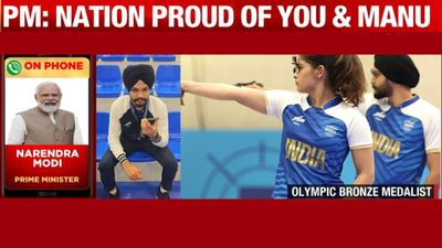 PM Modi dials Sarabjot Singh after shooter’s Olympic bronze SportsTak