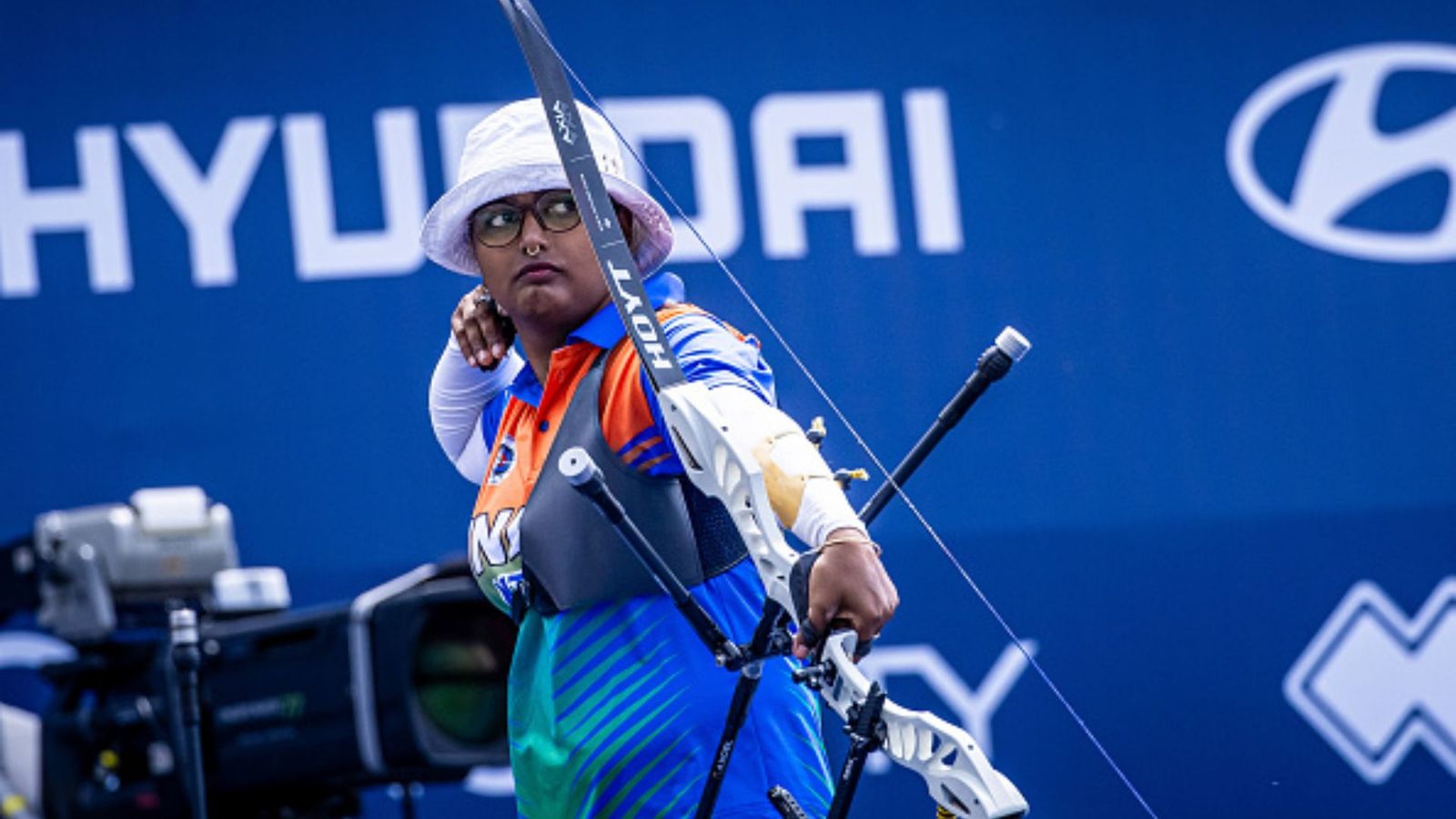 Paris Olympics: Deepika Kumari breaks into pre-quarterfinal in women's individual archery after beating Dutch Roeffen Quinty India's star archer Deepika Kumari in this frame. (X)