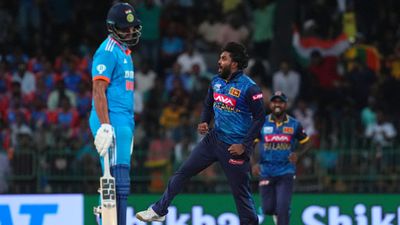IND vs SL: Why there was no Super Over in 1st ODI despite tie? Check what ICC rules say Wanindu Hasaranga celebrating Kuldeep Yadav's wicket (Getty)