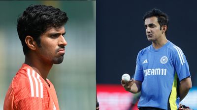 Gautam Gambhir's decision questioned by ex-Pakistan player to send Washington Sundar to bat at no.4 during 1st ODI against Sri Lanka India's head coach Gautam Gambhir (right) and star all-rounder Washington Sundar in this frame. (Getty)