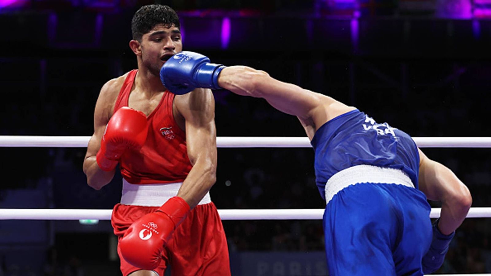 Paris Olympics 2024 medal tally: India slip out of top 50 after another medal-less day, check top 10 here Nishant Dev of Team India is punched by Marco Alonso Verde Alvarez of Team Mexico (Getty Images)