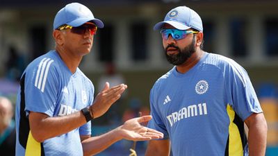 IND vs SL 2nd ODI: Rohit Sharma just 7 runs away from surpassing Rahul Dravid, MS Dhoni and Sourav Ganguly on these lists Former head coach Rahul Dravid with skipper Rohit Sharma during T20 World Cup 2024 (Getty Images)
