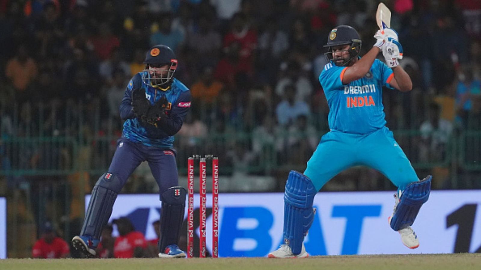 IND vs SL 2nd ODI: Rohit Sharma surpasses MS Dhoni, Rahul Dravid, and Sourav Ganguly for multiple feats Rohit Sharma in frame (Getty)