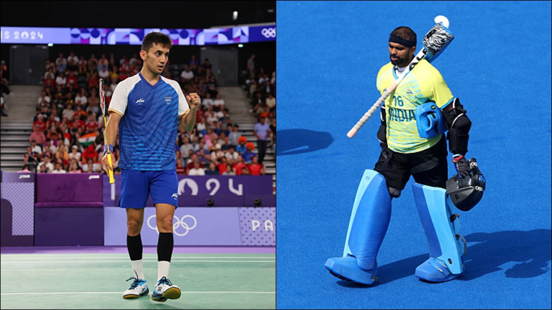 Paris Olympics 2024, Day 9 round-up: Lakshya Sen loses in semifinal despite valiant effort; India hockey team progresses to semifinal Lakshya Sen and PR Sreejesh in action on Day 9 of Paris Olympics in their respective events (Getty Images)