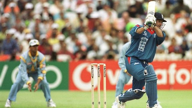Former England cricketer with 9,124 runs international runs passes away Graham Thorpe plays a shot against India in ODIs (Getty Images)