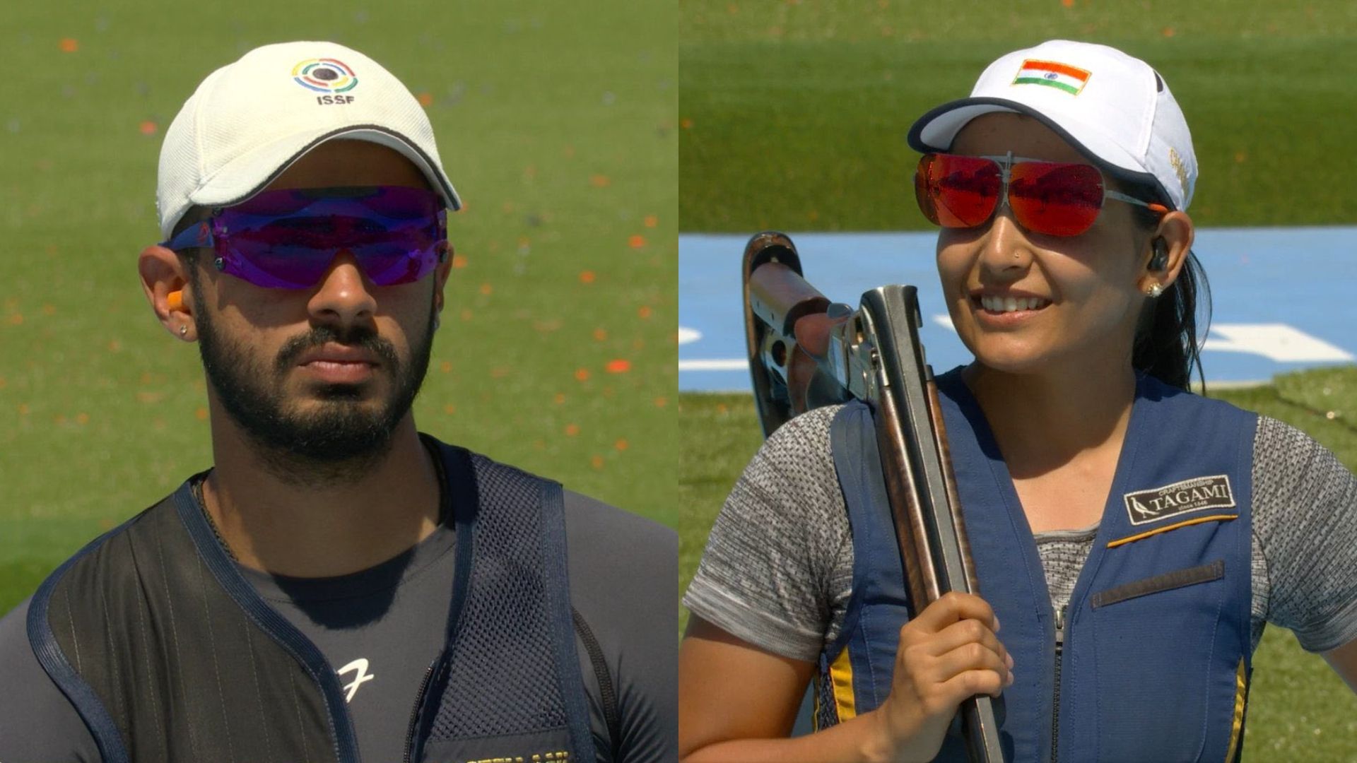 Paris Olympics 2024: Another heartbreak for India as Anant-Maheshwari duo lose Skeet shooting event's Bronze medal match by 1 point Anantjeet Singh Naruka and Maheshwari Chauhan in frame (Twitter)