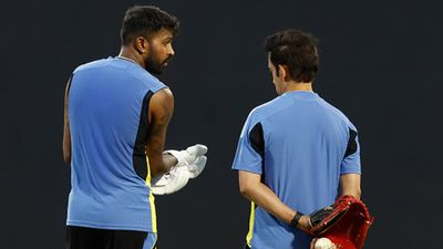 Former India fielding coach wants BCCI to ensure Hardik Pandya is available for all big ICC tournaments, says 'If he has got niggles, he will...' Hardik Pandya during a practice session with Gautam Gambhir (Getty Images)