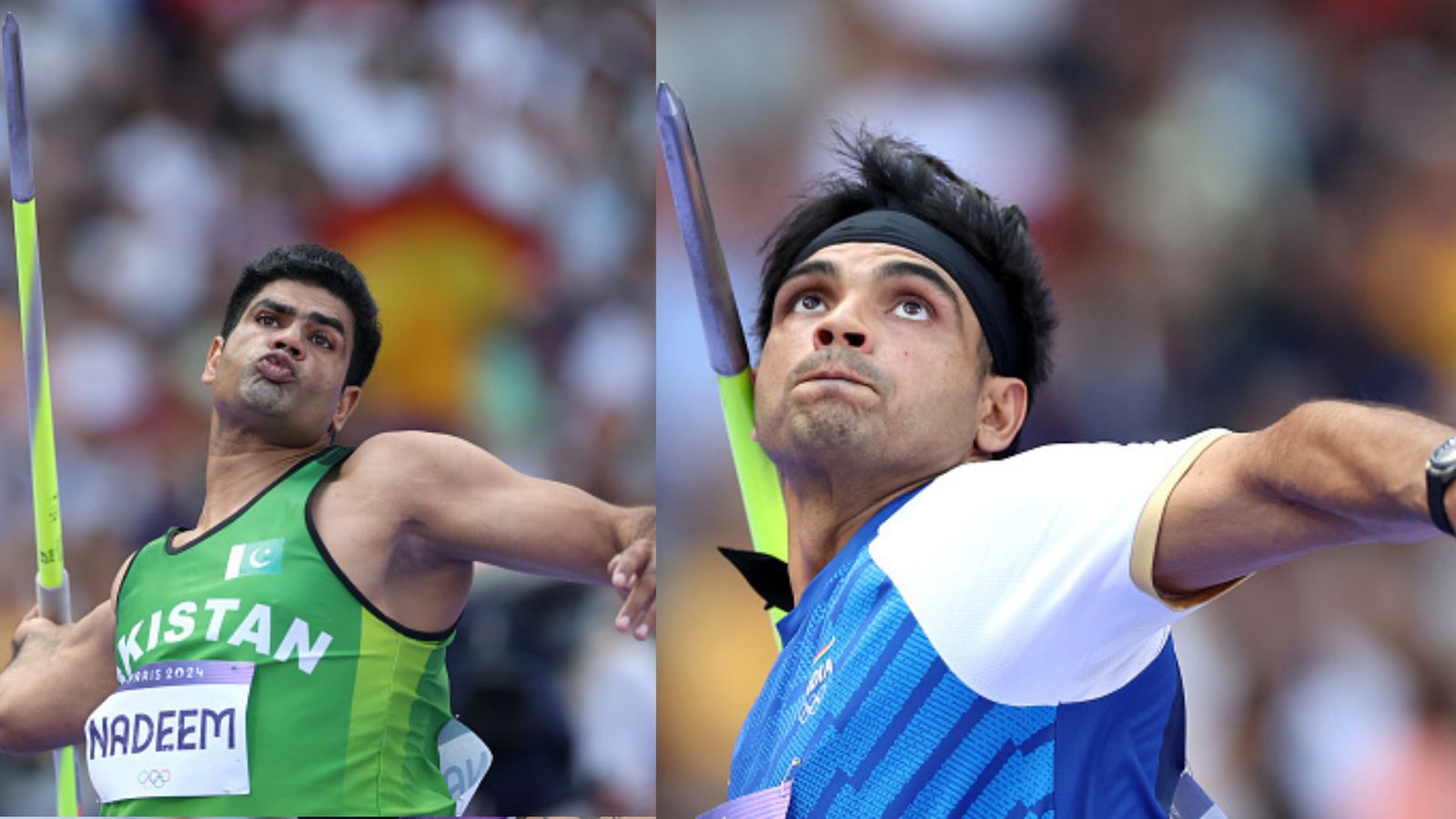 Beyond Cricket: Arshad Nadeem joins Neeraj Chopra to set up epic India vs Pakistan face-off in Javelin final at Paris Olympics; know all 12 finalists India's star javelin thrower Neeraj Chopra (right) and Pakistan's Arshad Nadeem in this frame. (Getty)