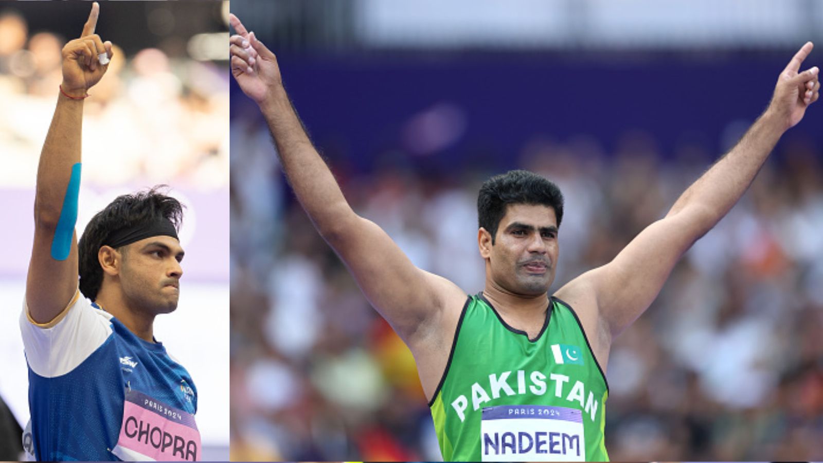 Pakistan's Arshad Nadeem reveals chat with Neeraj Chopra right after the javelin final qualification round at Paris Olympics Pakistan's Arshad Nadeem reveals chat with Neeraj Chopra right after the javelin final qualification round at Paris Olympics