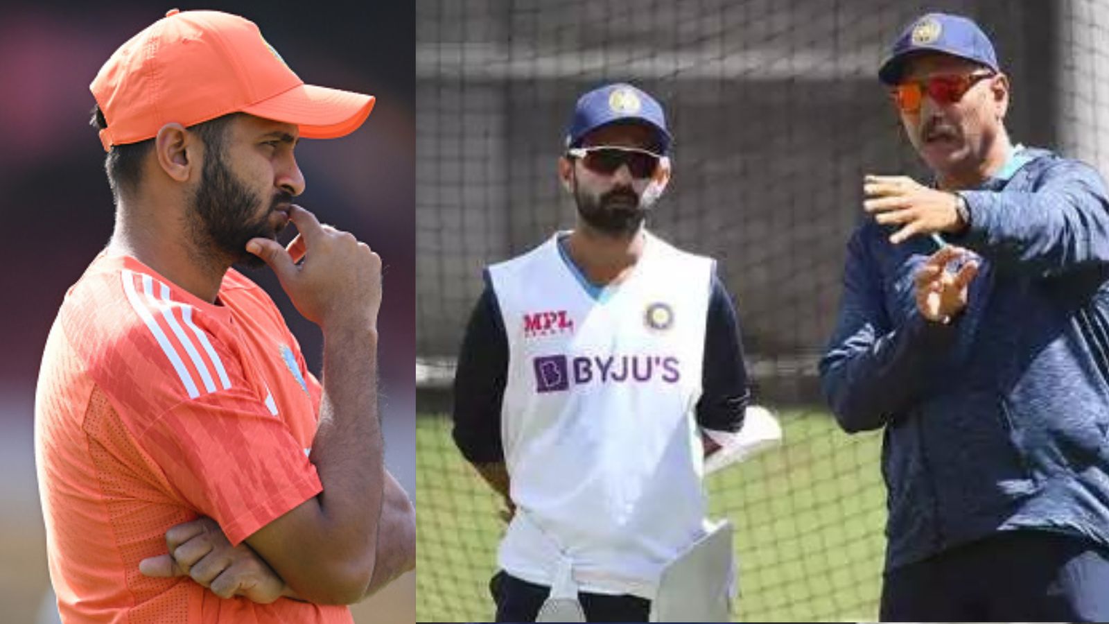 'Ravi Shastri, Ajinkya Rahane were in a regular fight..': Shardul Thakur's shocking revelation on India's nightmarish experience in Australia India's former head coach Ravi Shastri (right), star batter Ajinkya Rahane (centre) and bowling all-rounder Shardul Thakur in this frame. (Getty)