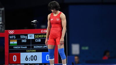 Wrestler Vinesh Phogat disqualified from Paris Olympics 2024, found overweight on the morning of gold medal bout Vinesh Phogat in action at Paris Olympics 2024 (Getty Images)