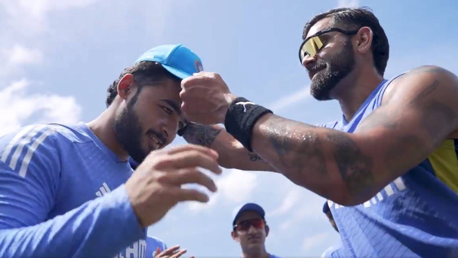 'GG bhai, Rohit, selectors see something special in you': Virat Kohli feels Riyan Parag has the ability to become India's match-winner; watch video Riyan Parag receives debut cap from Virat Kohli (Screengrab: X)