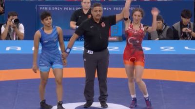 Paris Olympics: After 1st round defeat, Antim Panghal's bronze repechage dream ends as India suffers another heartbreak in wrestling Paris Olympics: After 1st round defeat, Antim Panghal's bronze repechage dream ends as India suffers another heartbreak in wrestling. (Screengrab-X)